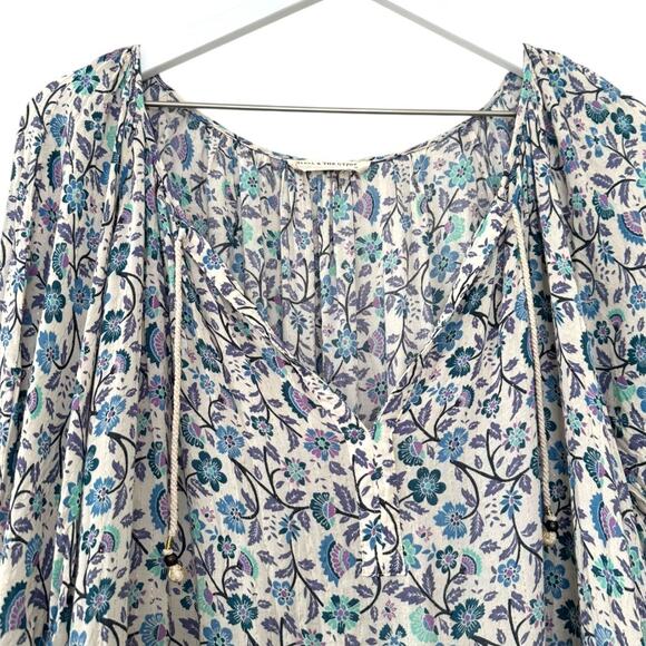 Spell & The Gypsy Flora Boho Mini Dress Purple Border XS - Picture 4 of 10